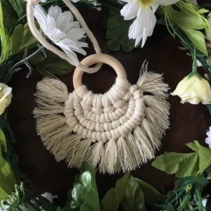 Small Macrame Semicircle