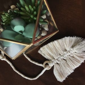 Boho Macrame Feather